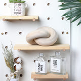 Yalikop 2-Link Wood Chain Link Decor Coffee Table Wood Knot Decor Hand Carved Modern Farmhouse Ornament Boho Rustic Natural Chain Decor for Home Living Room Bedroom Shelf Decor(Wood) Yalikop