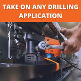 Fein Slugger MagForce 90 Compact Magnetic Drill Up to 1-3/8" - Lightweight Powerful Maintenance-Free 10-Amp Base Drill for the Toughest Jobs - 72732362090 Fein