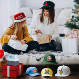 Gimify Hat Press Machine, 4 Heating Levels Mini Heat Press with 3.1"x5.5" Ceramic-Coated Heat Plate, Curved with Safety Base & Auto-Off, Portable Blue Gimify