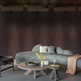 Art3dwallpanels Wood Slat Wall Panel, 108'' x 13'' Wood Panels for Wall 2 Pack 3D Soundproof Wall Panels, Large Acoustic Panels for Interior Ceiling and Wall Decor Noise Reduction,Walnut Art3dwallpanels