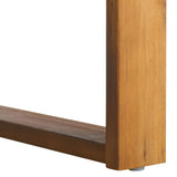 SAFAVIEH Outdoor Collection Duncan Natural Brown Slatted Top Solid Wood Coffee Table SAFAVIEH