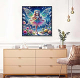 Axquilon Diamond Art Kits for Adults-Round Full Drill 5D Fairy Diamond Painting Kits for Adults Beginners Paint by Diamonds Pictures Girls Gem Art Painting Kits DIY Crafts Kits 14x14inch Axquilon