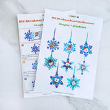 Winlyn 24 Sets Christmas Craft Kits Winter Crafts DIY Christmas Snowflake Ornaments Decorations Art Sets Foam Snowman Santa Owl Christmas Stickers for Kids Holiday Classroom Activities Party Favors Winlyn