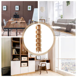 LyeXD 6-Tier Rotating Wood Bookshelf - Multi-Functional Display Bookcase for Any Room LyeXD