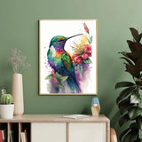 Hummingbird Diamond Painting Kits for Adults-Bird Diamond Art Kits for Adults,5D Diamond Painting,DIY Gem Art Bird Home Wall Decor Perfect for Relaxation 12x16inch Ausanrl