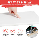 Simetufy 2 Pack Stretched Canvas for Painting 11x14 Inch, 100% Cotton Blank Painting Canvas for Acrylic or Oil Paint, Pre-Primed, 5/8 Inch Profile Simetufy