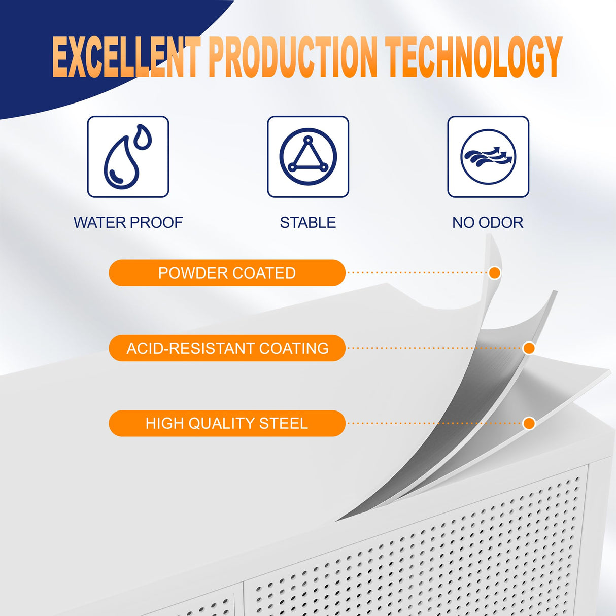 Chshin Metal Storage Cabinet,72H Display Cabinets with 2 Mesh Door,Pantry Organizers and Storage,Display Shelves for Collectibles,Storage Cabinet for Home, Office, Bookcase(White) Chshin