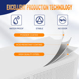 Chshin Metal Storage Cabinet,72H Display Cabinets with 2 Mesh Door,Pantry Organizers and Storage,Display Shelves for Collectibles,Storage Cabinet for Home, Office, Bookcase(White) Chshin