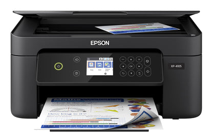 Epson Expression Home XP-4105 Wireless All-in-One Color Inkjet Printer, Black - Print Copy Scan - 10.0 ppm, 5760 x 1440 dpi, 2.4" LCD, Auto 2-Sided Printing, Voice Activated, DAODYANG Printer_Cable