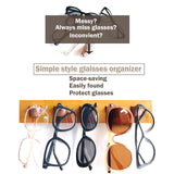 ACOCOFE Sunglass Organizer Glasses Holder,Wood Eyeglass Storage Holder,Sunglasses Rack Eyewear Display(Gray-white) ACOCOFE