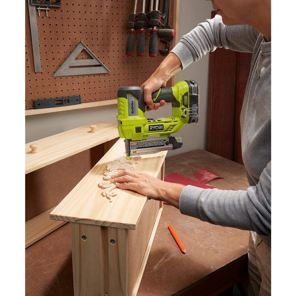 Ryobi P318 18-Volt ONE+ Lithium-Ion Cordless AirStrike 23-Gauge 1-3/8 inch Headless Pin Nailer (Tool Only) (Renewed) - WoodArtSupply