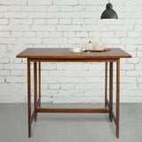 Casual Home Solid Wood Folding Convertible Dining Console Table, 40" W x 28" D x 30" H, Warm Brown Casual Home