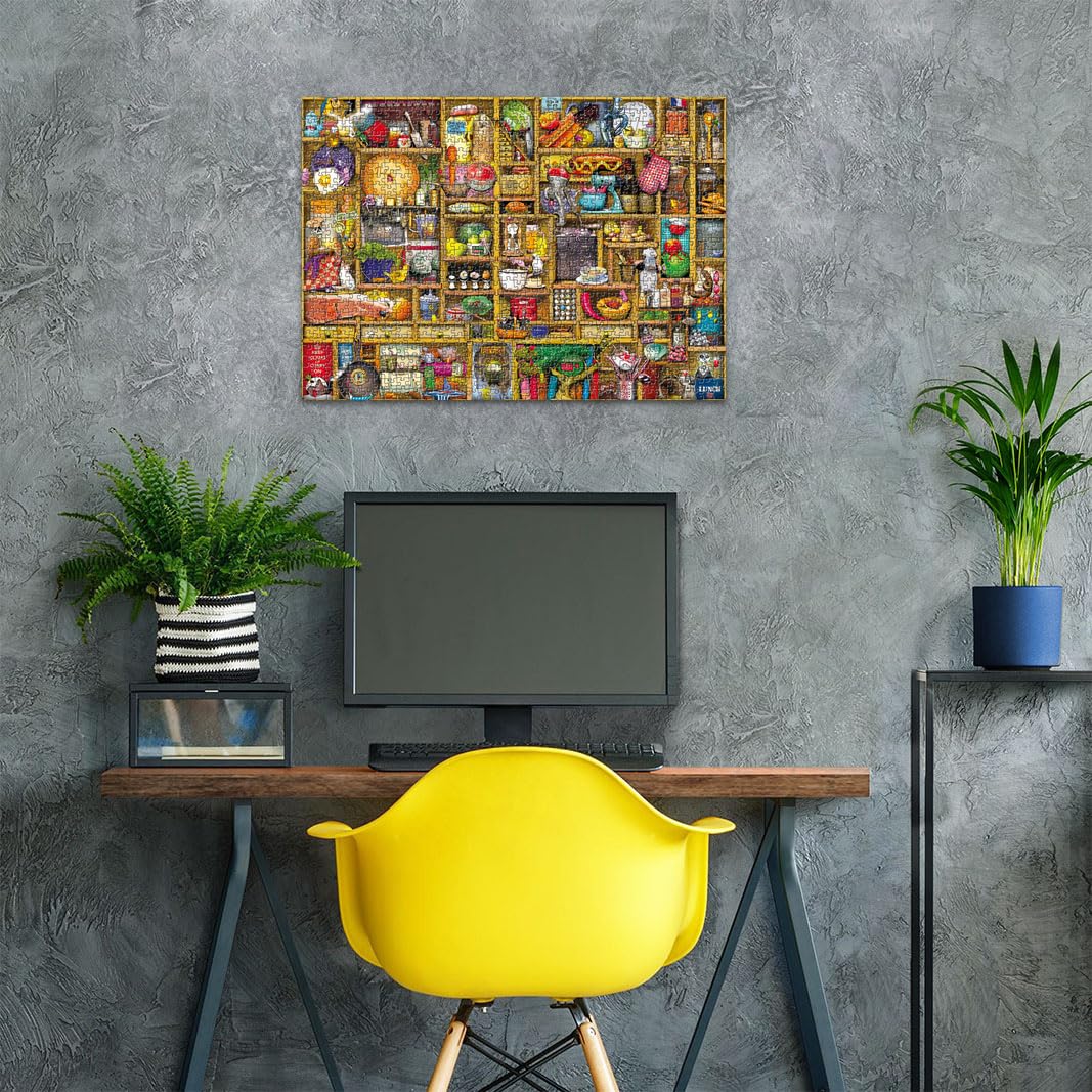 Ravensburger Kitchen Cupboard 1000 Piece Jigsaw Puzzle for Adults - 12000652 - Handcrafted Tooling, Made in Germany, Every Piece Fits Together Perfectly Ravensburger