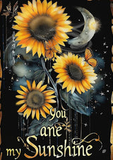 MaiYiYi Dream Catcher Diamond Painting Kit, 5D Full Round Drill You are My Sunshine Paint with Diamond, Wind Chimes Sunflower Diamond Dots Art for Adult Beginners Home Wall Decor (12 x 16 inches) MaiYiYi