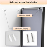 BEAUTME 55x30 Inch Bathroom Mirror,Large Rectangular Wall Mirror, Black Metal Framed Wall Mounted Mirror for Bathroom Bedroom Entryway Decor(Horizontal/Vertical) BEAUTME