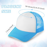 18 Pack Sublimation Blank Polyester Mesh Cap Trucker Summer Mesh Cap Unisex Two Tone and Solid Trucker Hats Blank Snapback Hat Sublimation Blank Mesh Baseball Cap for Men Women Tarpop