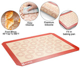 Stainless Steel Baking Sheet Tray Cooling Rack with Silicone Baking Mat Set, Cookie Pan with Cooling Rack, Set of 6 (2 Sheets + 2 Racks + 2 Mats), Size 16 x 12 x 1 Inch, Easy Clean M MCIRCO