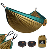 NATUREFUN Ultra-Light Travel Camping Hammock | 300kg Load Capacity,(275 x 140 cm) Breathable,Quick-Drying Parachute Nylon | 2 x Premium Carabiners,2 x Nylon Slings Included | Outdoor Indoor Garden NATUREFUN