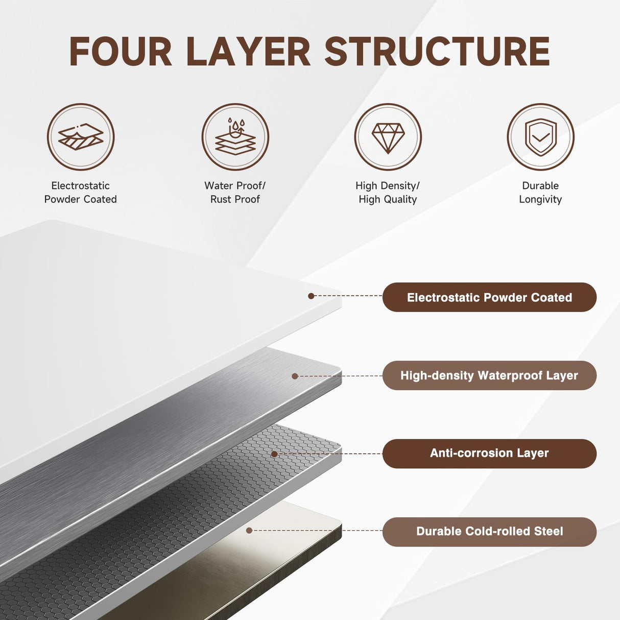 PEUKC Display Cabinet with Glass Doors, 67-inch Curio Cabinets with 4 Adjustable Shelves, HD&Tempered Glass Cabinet Display Case for Home, Office, Clinic, Pantry, Assemble Required, White PEUKC