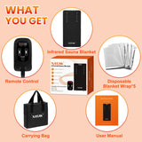 X-Vcak Sauna Blanket, Sauna, Portable Sauna for Home, 86-158℉, 20-60 Minutes Timer, 6 ft x 2.62 ft X-Vcak