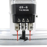 BREVELTION 110V Pneumatic Hinge Machine Woodworking Hinge Drilling Machine for Drilling Processing of Cabinets Wardrobes 48-6 Combined Drill 1.5KW*2 Double Station BREVELTION