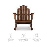 Linon Woodstock Rocking Chair, Teak Linon