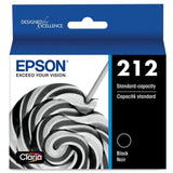 EPSON 212 Claria Ink Standard Capacity Black Cartridge (T212120-S) Works with WorkForce WF-2830, WF-2850, Expression XP-4100, XP-4105 Epson