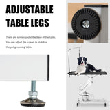 JETEAGO 42.5” Pet Dog Hydraulic Grooming Table Adjustable Height Trimming Drying Table with Arms, Noose for Small/Medium/Large Dogs, Cats, Maximum Capacity Up to 360lbs JETEAGO