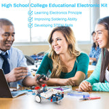 MiOYOOW Soldering Practice Kit, Line Following Robot Car Kit Beginners DIY Smart Car Soldering Project Kit for School Competition STEM Education, Learning Electronic Toys for 10+ Years Old Boys Girls MiOYOOW
