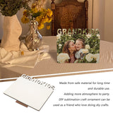 EXCEART Sublimation Picture Frame Blanks Grad Blank Photo Frame Sublimation Blank Photo Frame Grandkids Picture Frame Decorations for Home Sublimation Photo Frame self Made Accessories EXCEART