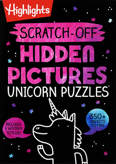 Scratch-Off Hidden Pictures Unicorn Puzzles (Highlights Scratch-Off Activity Books) Highlights for Children