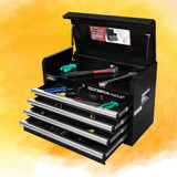 Olympia Tools Portable Metal Tool Chest Box with Drawers - 26" Tool Chest Cabinet Ball Bearing Slide Drawers Locking Storage Garage Toolbox Organizer Olympia Tools