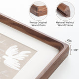 Heimlove 8x10 Picture Frames Natural Walnut,Original Wood Hand Make Crafted Photo Frame with Mat to 5x7 Graduation Picture Display,Family Picture,Wedding Picture Tabletop & Wall Decoration Heimlove