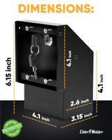 Elder Welder® Wall Outlet Hidden Safe with Key Lock | The Sneaky Way to Trick Thieves | Easy to Install | 100% Real Wall Plate | Wall Hidden Safe for Money | Elevated Choice Over Book Safe or Can Safe Elder Welder