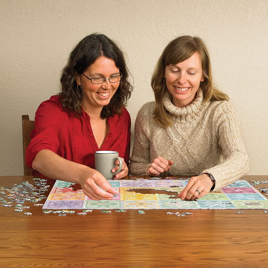 Cobble Hill 1000 Piece Puzzle - Star Quilt Seasons - Sample Poster Included Cobble Hill Puzzle Company Ltd.