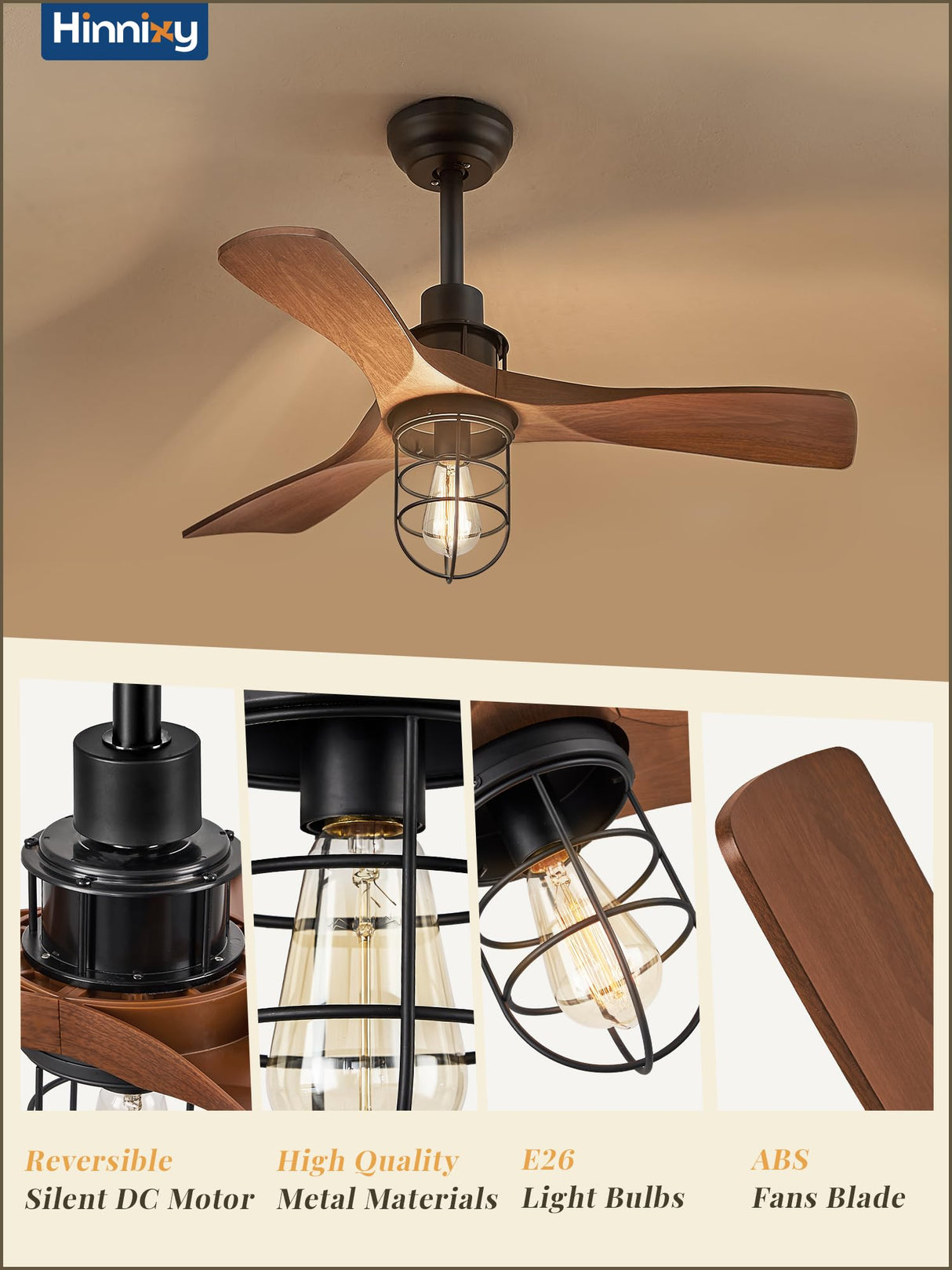 Fanbulous 36Inch Ceiling Fans with Lights and Remote Control Farmhouse Flush Mount Ceiling Fan with 6-Speeds,Low Profile Ceiling Fans with Quiet Reversible DC Motor for Patio Living Room Bedroom Fanbulous