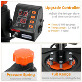 6 in 1 Heat Press Machine, 12" x 15" Professional Sublimation Machine, Heat Press Machine for T-Shirts, 360° Swing Away, 0-410℉, 3 Preset Modes Heat Transfer Machine PioneerWorks