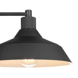 Globe Electric Modern Farmhouse Wall Sconce, Matte Black, 12 x 11 x 9 inches, Indoor/Outdoor, Kitchen, Porch Decor, 60W Bulb GLOBE