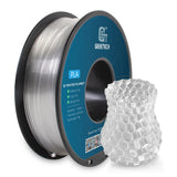 Geeetech Clear PLA Filament 1.75mm, Excellent Transparency, Neatly Wound 3D Printer Filament 1kg(2.2lbs), Dimensional Accuracy +/- 0.02 mm, Fit Most FDM 3D Printers Geeetech