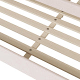 Full Size Upholstered Daybed with Trundle,Teddy Fleece Full Daybed Frame,Full Day Bed with LED Light,Tufted Sofa Bed Daybed for Bedroom,Living Room,Guest,Beige Bellemave