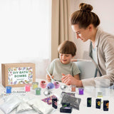 Dewiitine DIY Bath Bomb Making Kit, 33 Pcs with Molds, Soap Making Supplies, Gifts for Women & Girls, Floral Scent Dewiitine