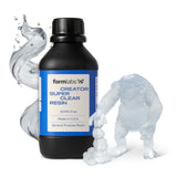 Formlabs 3D Printer Resin [Creator Super Clear], 405nm LCD UV-Curing Standard Photopolymer Resin for Highly Detailed Models, Ultra Low Odor, Made in USA, ACMO-Free, for LCD/DLP 3D Printing (1000g) Formlabs