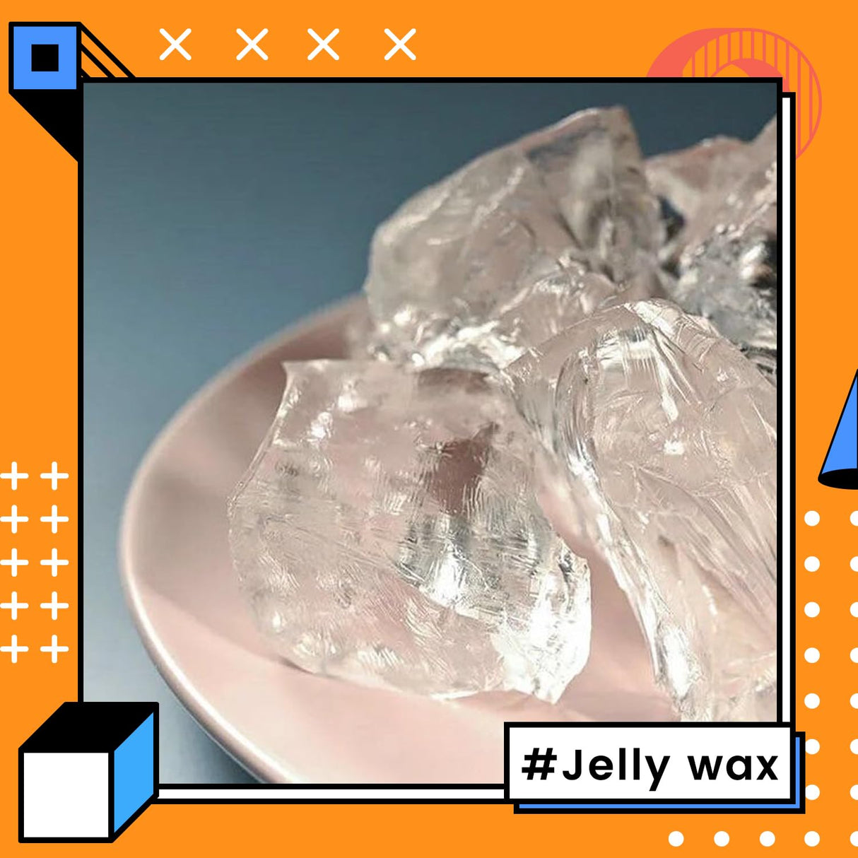 1lbs Gel Wax for Candle Making, DIY Clear Candle Wax Transparent Jelly Wax Melts, Handmade Material Crystal Gel Wax Candle Supplies- 16 OZ Ksedcon
