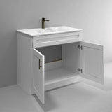 Bathroom Vanity Sink Base Ready-to-Assemble Bathroom Cabinet 24"/30'/36" Width (Vanity Base in White Shaker, 36 inch) Vanity Atelier