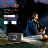 HOWEASY 120W Portable Power Station, 88Wh Solar Generator, Lithium Battery Power with 2 110V AC (Peak 150W) Socket/ 2 DC Ports/3 USB QC3.0/LED Light for Outdoor Camping Trip Hunting Emergency HOWEASY