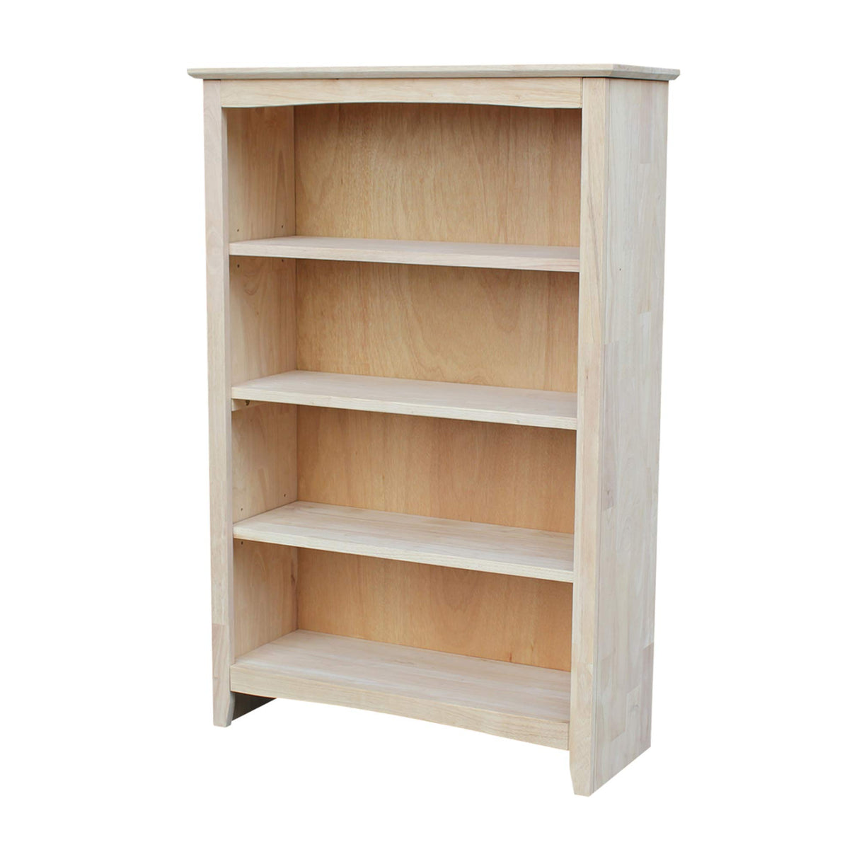 International Concepts Shaker Bookcase, 48-Inch, Unfinished IC INTERNATIONAL CONCEPTS