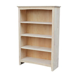 International Concepts Shaker Bookcase, 48-Inch, Unfinished IC INTERNATIONAL CONCEPTS