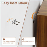 JBBTOOL Hidden G-un Storage Box, Concealment Furniture Wall Safe for Pistols, Solid Wooden Concealment Shelf for Wall with Picture Frame for Valuables or Secret Decor JBBTOOL