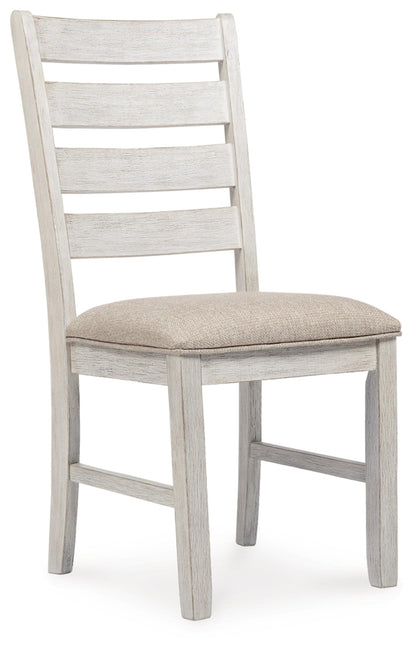 Signature Design by Ashley Skempton Modern Farmhouse Dining Room Chair, 2 Count, Whitewash - WoodArtSupply