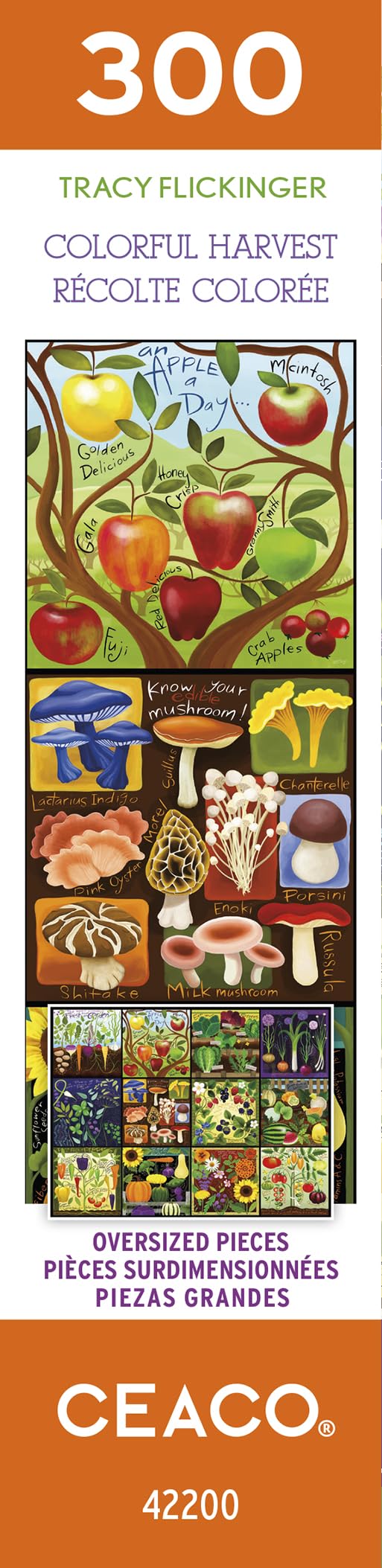Ceaco - Tracy Flickinger - Colorful Harvest - 300 Piece Jigsaw Puzzle Ceaco